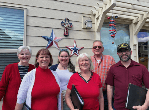 The six singers who are joining the All-American Choir in Normandy and Paris to commemorate D-Day this June: Cathy Hendricks, Laurie Henning, Brian Senner, Hank Zielinski, Dawn Cheney, Kelly Pence. (Submitted photo)