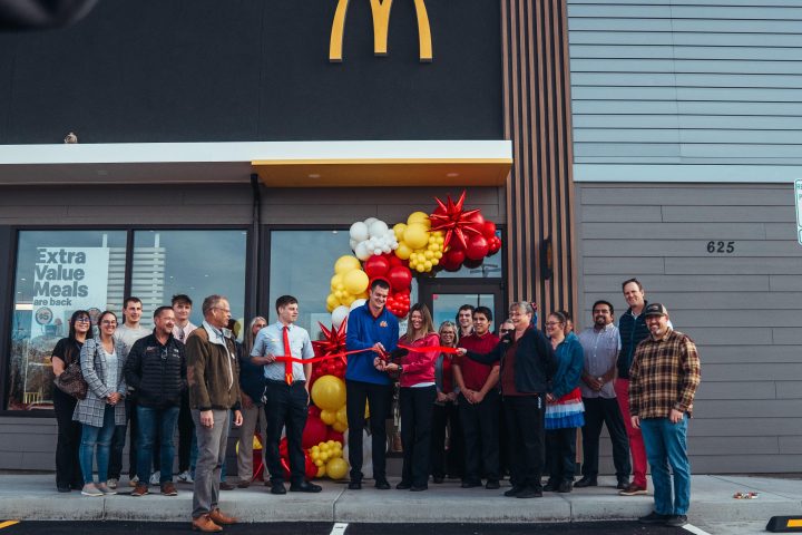 Folks gathered Tuesday to officially open the newest McDonald's in Redmond, the city's third.